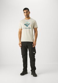 Columbia RAPID RIDGE™ GRAPHIC TEE - Apdrukāts T-krekls - dark stone