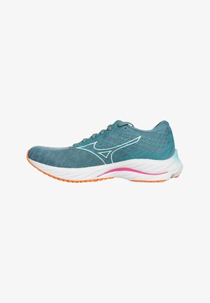 Mizuno WAVE RIDER - Zapatillas running asfalto - antigua sand white light orange