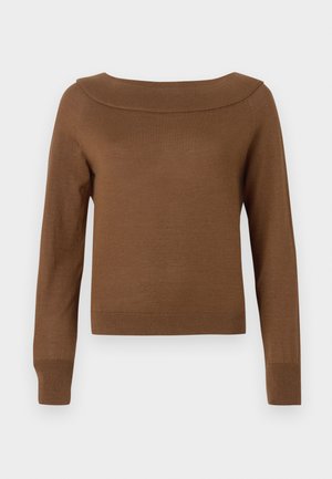 CLOSED WIDE NECK LONG SLEEVE - Jumper - light mocha brown