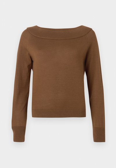 CLOSED WIDE NECK LONG SLEEVE - Jumper - light mocha brown