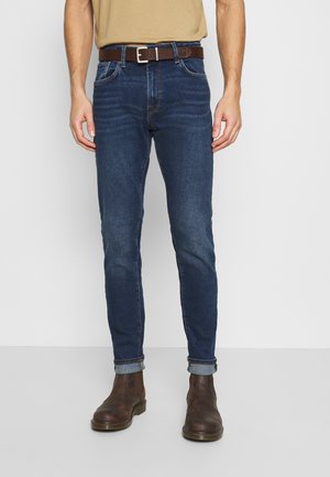 LEON - Jean slim - dark blue denim