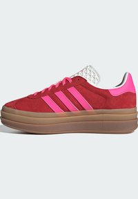 adidas Originals GAZELLE BOLD - Trainers - collegiate red   lucid pink   core white