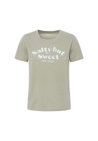 EFFIE - T-shirt con stampa - washed green