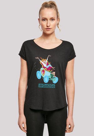 F4NT4STIC LONG CUT 'DISNEY RALPH REICHTS CINDERELLA AND VANELLOPE' - T-shirts med print - black