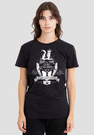 Cotton Soul, HARRY POTTER LEAKY CAULDRON - Print T-shirt - black