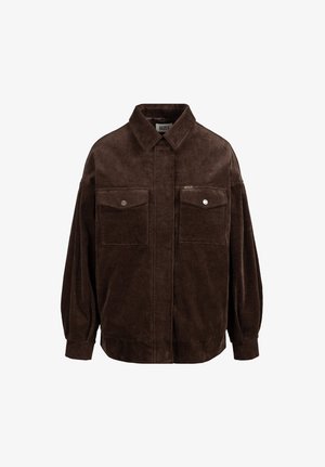 BIZUU, ARI RELAXED CORD JACKET - Jas - dark-brown