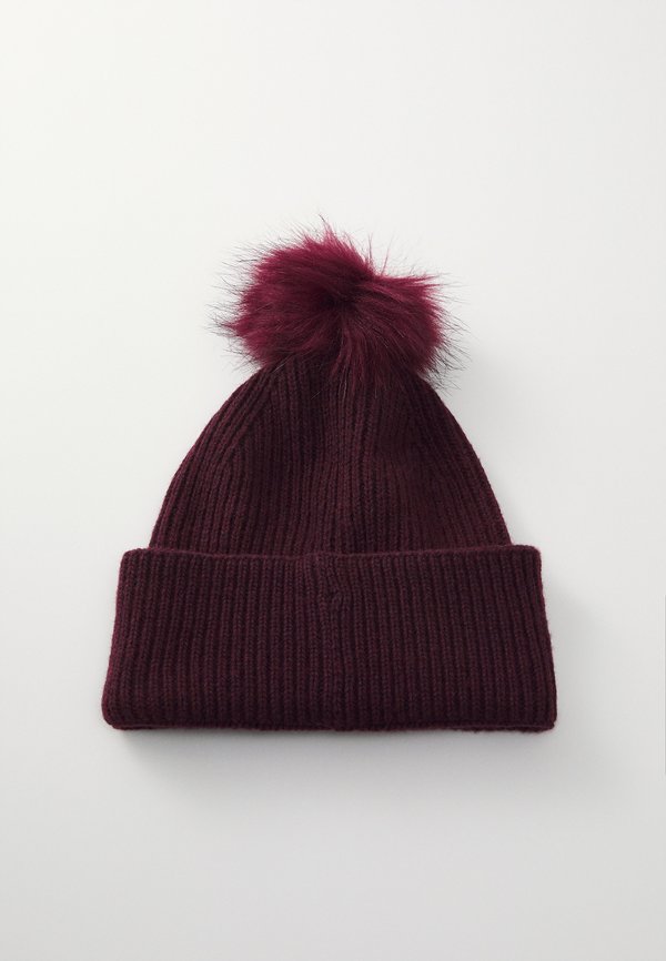 ELEVATED CHIC BEANIE POMPOM - Beanie - raspberry truffle4