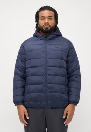 JJVINCENT PUFFER HOOD - Overgangsjakke - navy
