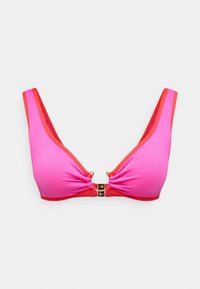 BEACH BOUND RING FRONT - Bikinio viršutinė dalis - hot pink/flame