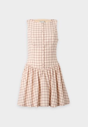 Abercrombie & Fitch, HIGH NECK BUTTON DROP WAIST - Φόρεμα ημέρας - off-white