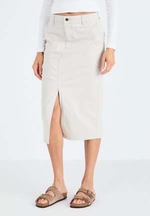 CHINO SKIRT - Jeansrok - sahara khaki