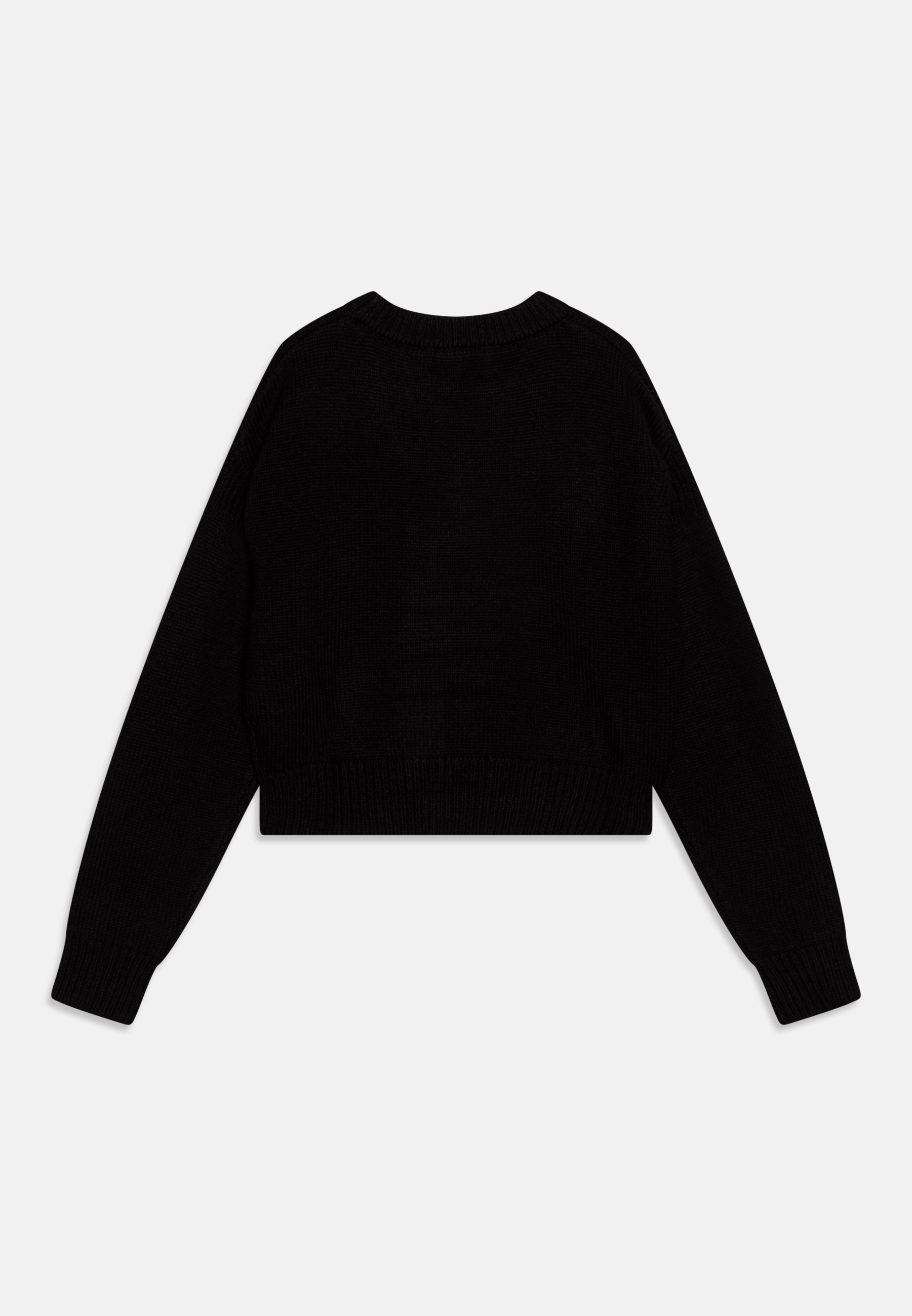 Tシャツ・カットソー MARNI Black Cashmere Sweater Black cashmere sweater with Marni Mending appliqué | Marni