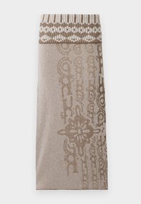 ILLUSION MAXI SKIRT - Maxi skirt - earth