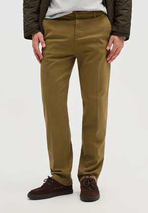Terranova, PANTALONE LUNGO TINTA UNITA - Chino - oliva