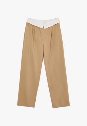 Calliope CON FASCIA ASIMMETRICA - Pantalon classique - beige