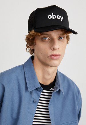 Obey Clothing OBEY LOWERCASE TRUCKER - Sapka - black