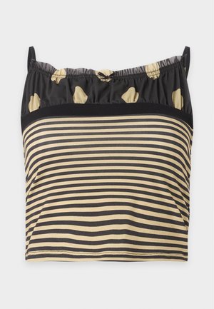 Jaded London, POLKA DOT AND STRIPE RUCHED - Top - multi-coloured