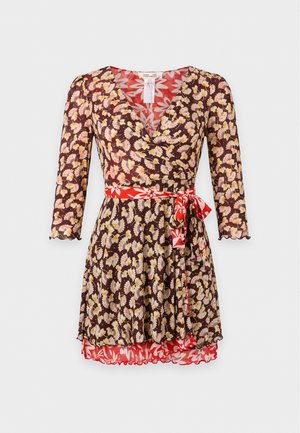 Diane von Furstenberg, MARIA REVERSIBLE WRAP DRESS - Дневна рокля - red