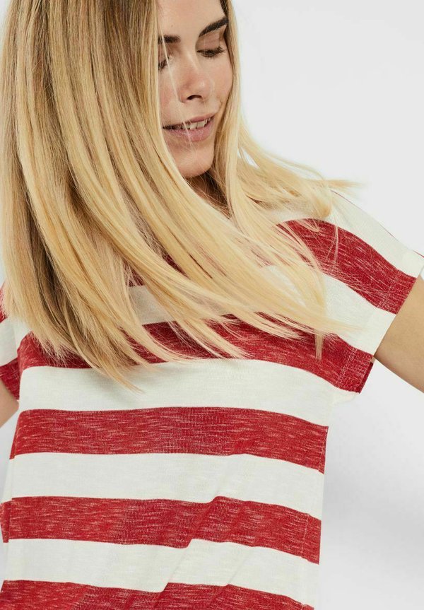 VMWIDE STRIPE  - Print T-shirt - goji berry3