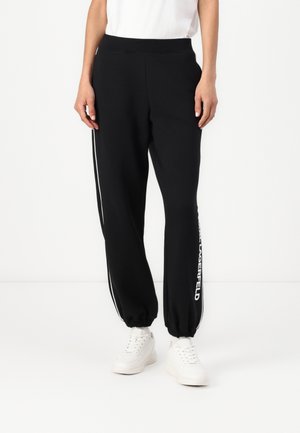 KARL LAGERFELD LOGO PIPING  - Tracksuit bottoms - black