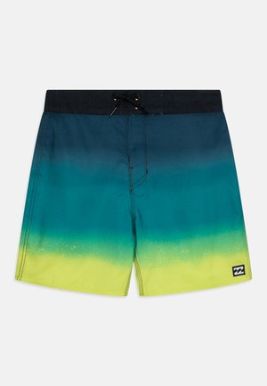ALL DAY FADE - Shorts da mare - blue/yellow