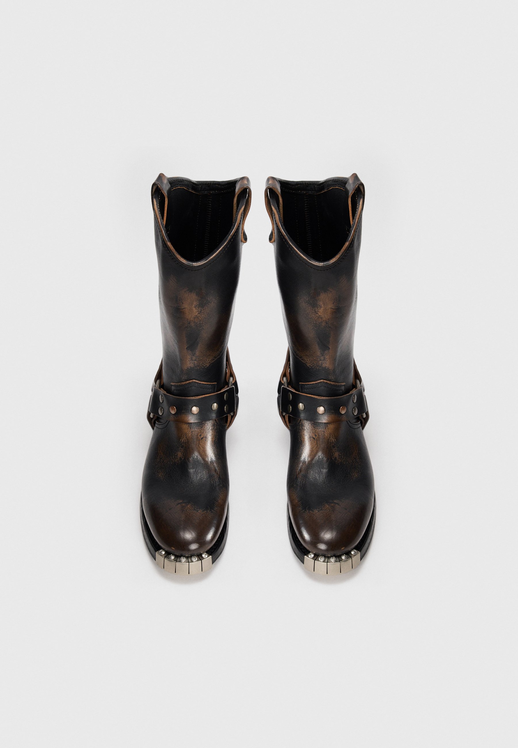 archive western boots grunge ポインテッドトゥ Dsquared2 WESTERN - Cowboy/Biker boots - vintage black/black - Zalando