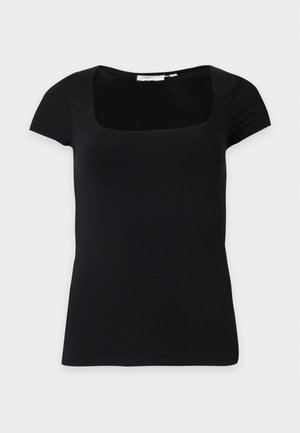 Gina Tricot, SHORT SLEEVE  - Basic póló - black