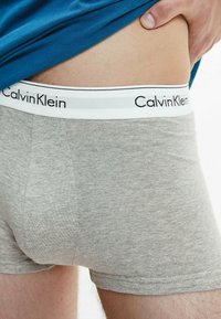Calvin Klein Underwear TRUNK 3 PACK MODERN COTTON STRETCH - Boxer brief - black/white/grey heather