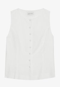 LINEN MIX BLEND TOP - Toppi - cloud dancer