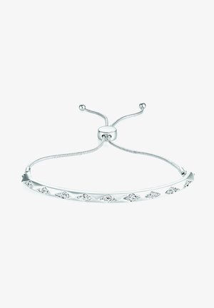 ARMBAND MESSING RHODINIERT - Bracelet - silbergrau