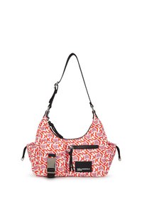 MONOGRAM UTILITY - Käekott - red all over monogram print