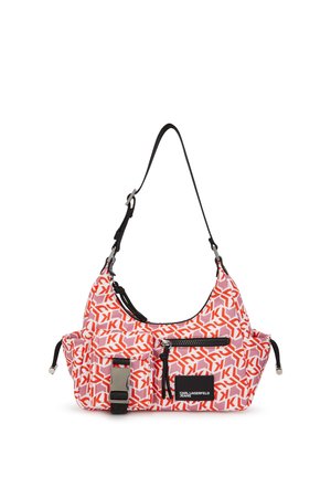 MONOGRAM UTILITY - Torbica - red all over monogram print