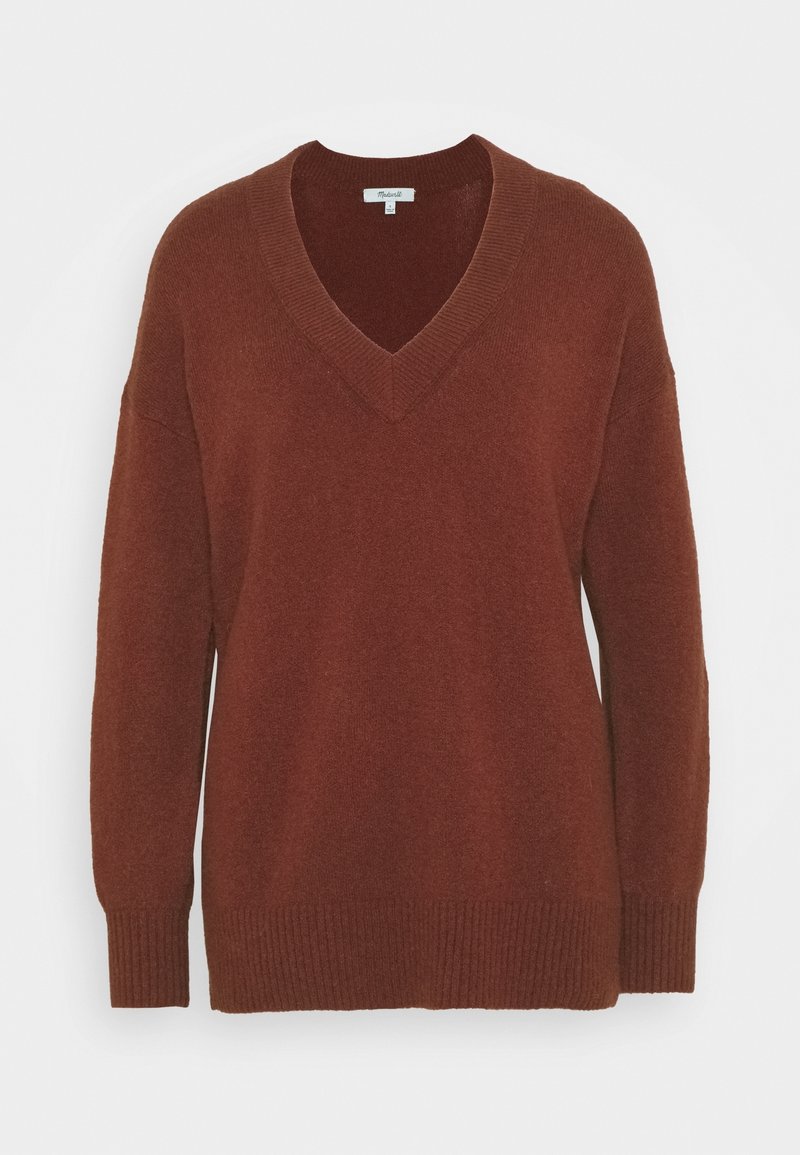 Madewell Stickad tröja - red