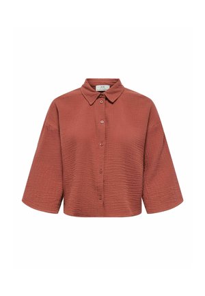 JDY, JDYTHEIS LIFE 3/4 CROP SHIRT WVN NOOS - Chemisier - orange