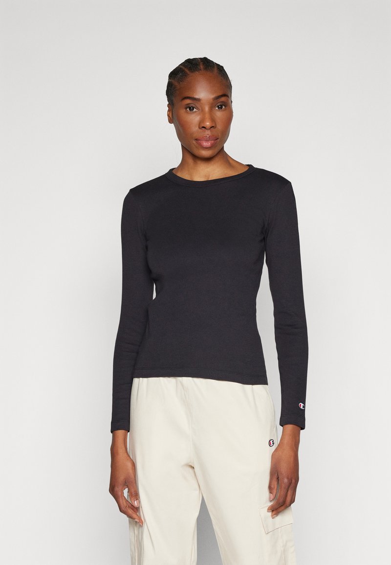 Champion ICONS LONG SLEEVE  - Majica z dolgimi rokavi - black