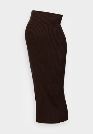 MIDI SKIRT - Pencil skirt - brown