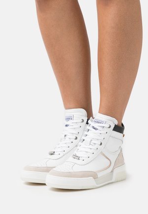 Sneakers alte - white/offwhite/silver/black