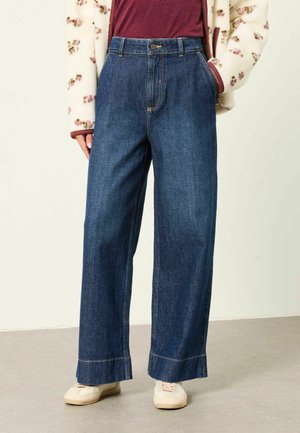 FatFace, WIDE LEG JEANS PETITE - Avar lõikega teksad - dark denim blue