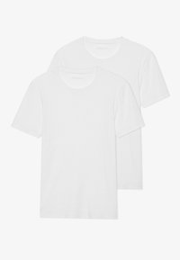 2 PACK BASIC RIB MUSCLE FIT T SHIRT - Tricou basic - bright white