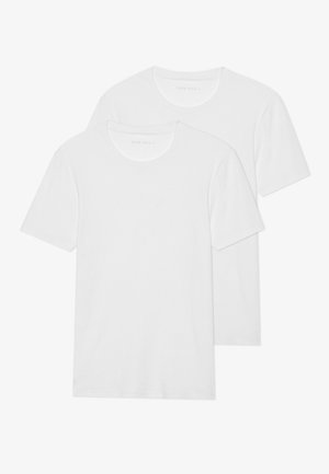 2 PACK BASIC RIB MUSCLE FIT T SHIRT - T-Shirt basic - bright white