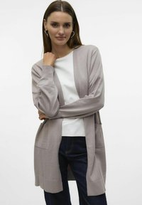 Vero Moda VMSILJE OPEN - Adīta jaka - moon rock