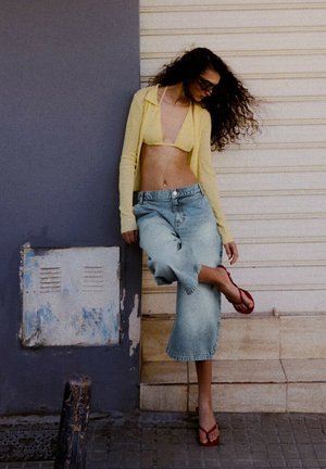 Bershka, Jeans Shorts - blue denim
