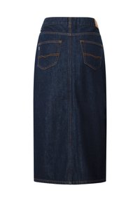 MIDI SKIRT - Jupe en jean - dark blue denim