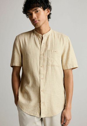 Next SHORT SLEEVE GRANDAD COLLAR - Marškiniai - neutral