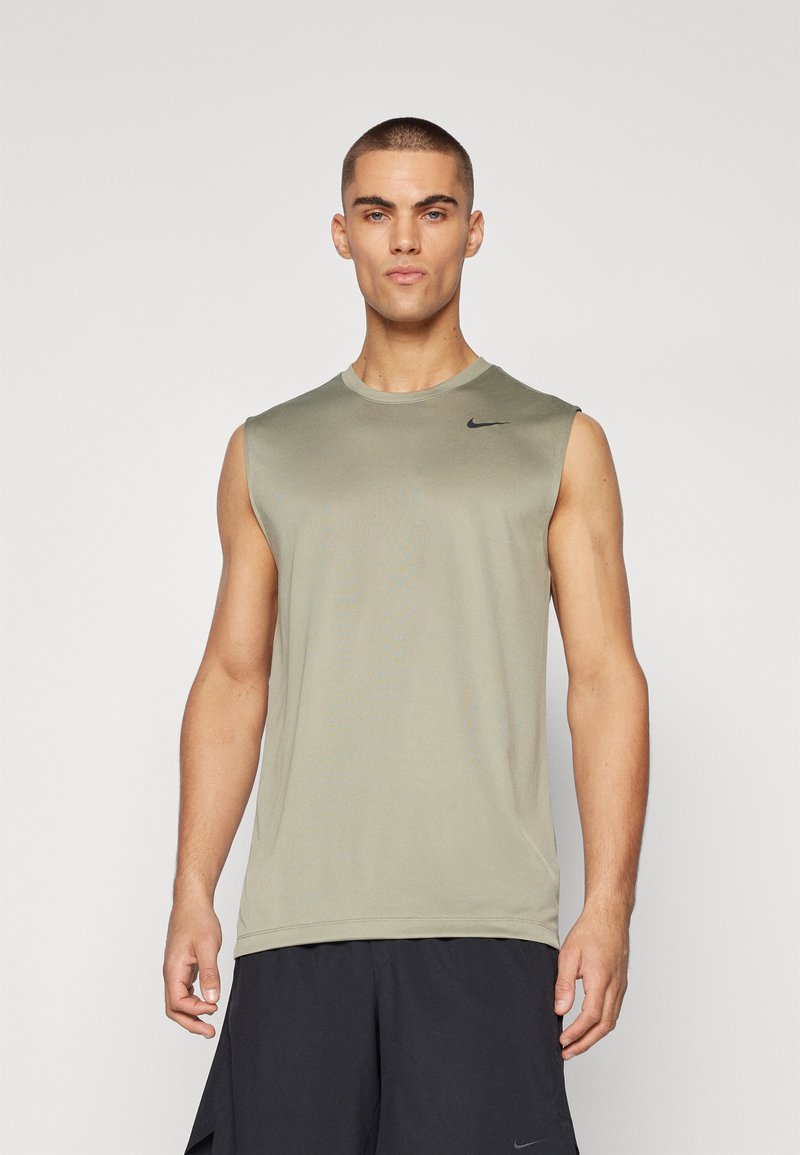 Nike Performance TEE RESET - Top - light army/black