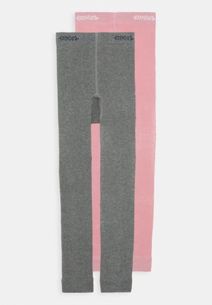 2 PACK - Leggings - Ciorapi - grau/altrosa