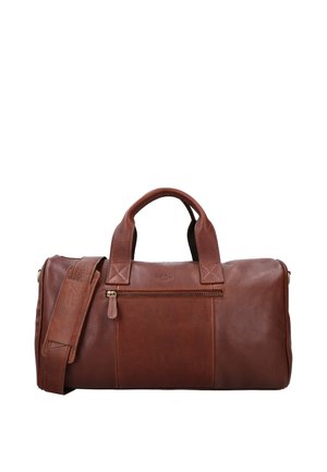 Gusti Leder HALL - Nädalavahetuse reisikotid - rotbraun