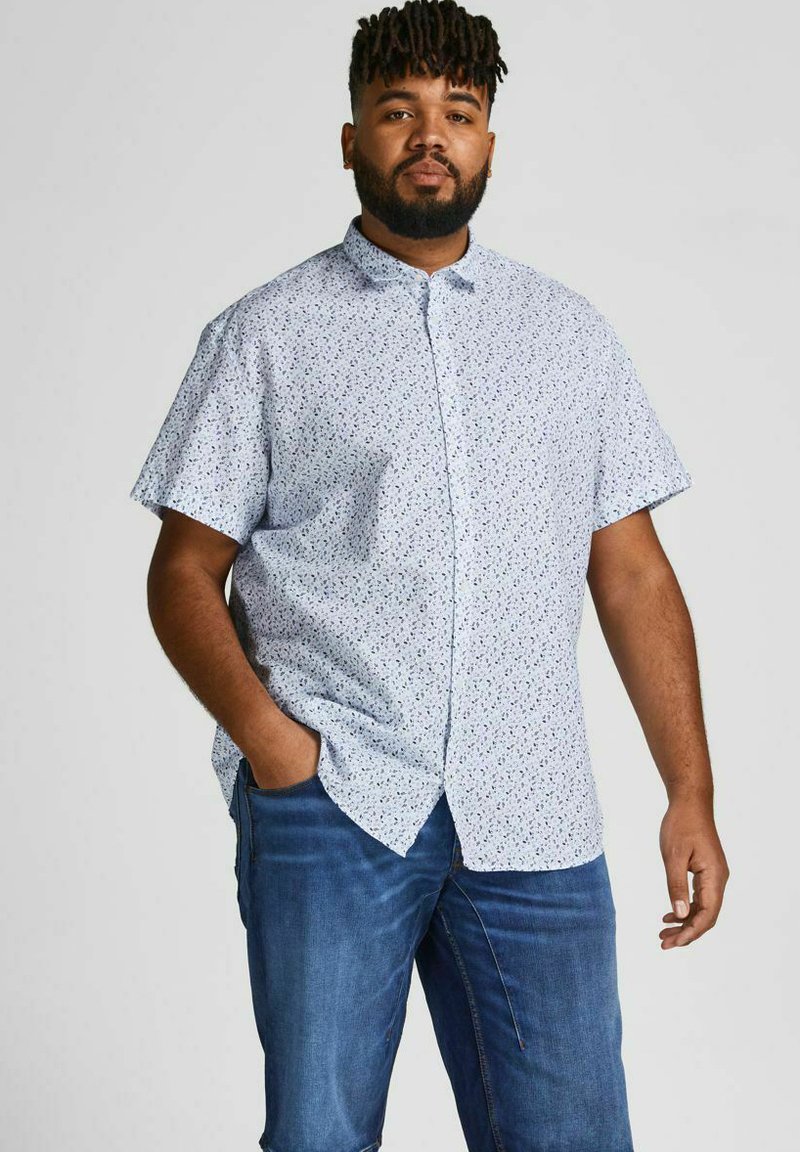 Jack & Jones PLUS SIZE KURZARM SOMMER Camisa white/blanco Zalando.es
