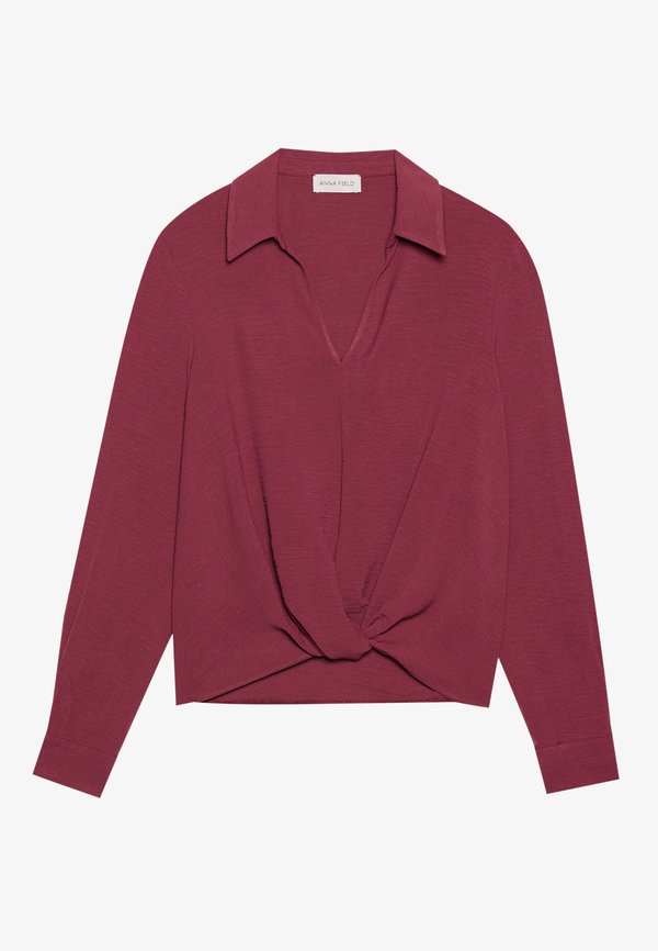 Blouse - burgundy2