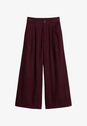 Marc O'Polo DENIM, WOVEN PANTS, BABY CORDUROY - Pantaloni - mahagony jam